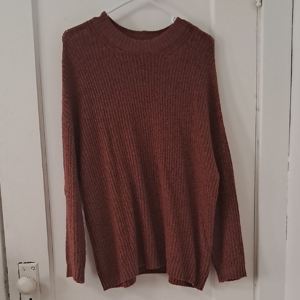 American Eagle Outfitters Rust Knit Sweater